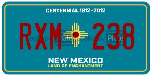 RXM238  license plate in NM