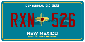 RXN526  license plate in NM