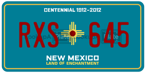 RXS645  license plate in NM