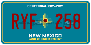 RYF258  license plate in NM