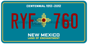RYF760  license plate in NM