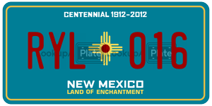 RYL016  license plate in NM