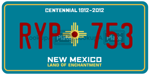RYP753  license plate in NM