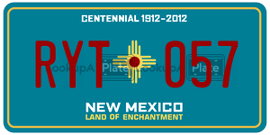 RYT057  license plate in NM