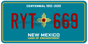 RYT669  license plate in NM