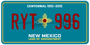 RYT996  license plate in NM