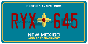 RYX645  license plate in NM
