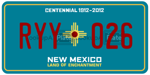 RYY026  license plate in NM