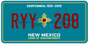 RYY208  license plate in NM
