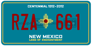 RZA661  license plate in NM