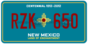 RZK650  license plate in NM