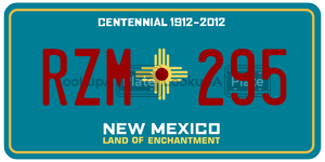 RZM295  license plate in NM