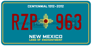 RZP963  license plate in NM
