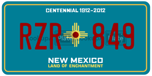 RZR849  license plate in NM