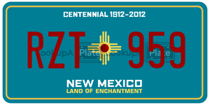 RZT959  license plate in NM