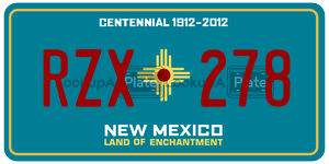 RZX278  license plate in NM
