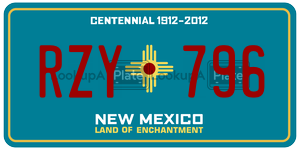 RZY796  license plate in NM