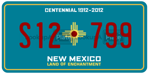 S12799  license plate in NM