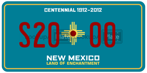 S2000  license plate in NM