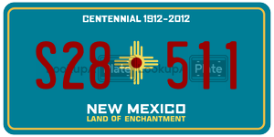 S28511  license plate in NM