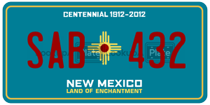 SAB432  license plate in NM