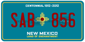 SAB856  license plate in NM