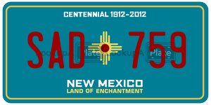 SAD759  license plate in NM