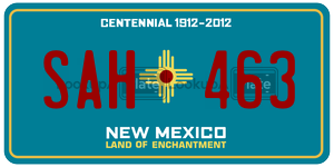 SAH463  license plate in NM