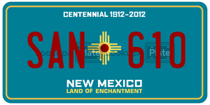 SAN610  license plate in NM