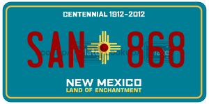 SAN868  license plate in NM