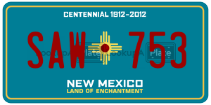SAW753  license plate in NM