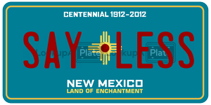 SAYLESS  license plate in NM