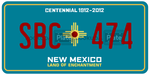 SBC474  license plate in NM