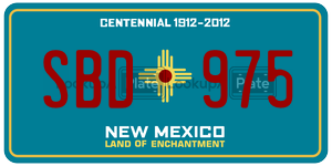 SBD975  license plate in NM