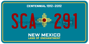 SCA291  license plate in NM