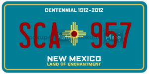 SCA957  license plate in NM