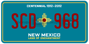 SCD968  license plate in NM