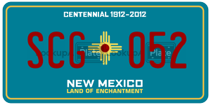 SCG052  license plate in NM