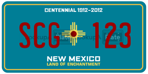 SCG123  license plate in NM