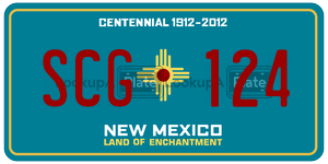 SCG124  license plate in NM
