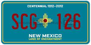 SCG126  license plate in NM