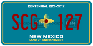 SCG127  license plate in NM