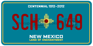 SCH649  license plate in NM