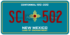 SCL502  license plate in NM