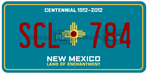 SCL784  license plate in NM