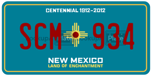 SCM934  license plate in NM