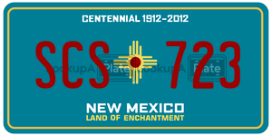 SCS723  license plate in NM