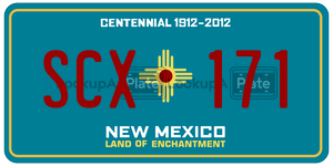 SCX171  license plate in NM