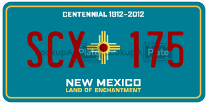 SCX175  license plate in NM