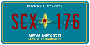 SCX176  license plate in NM